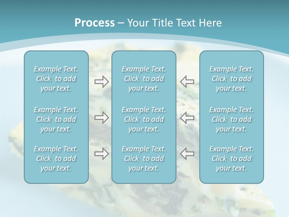 Healthy Plate Blue PowerPoint Template