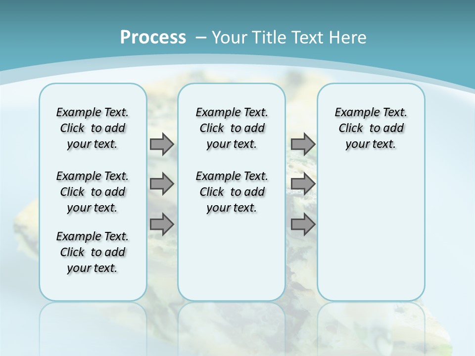 Healthy Plate Blue PowerPoint Template