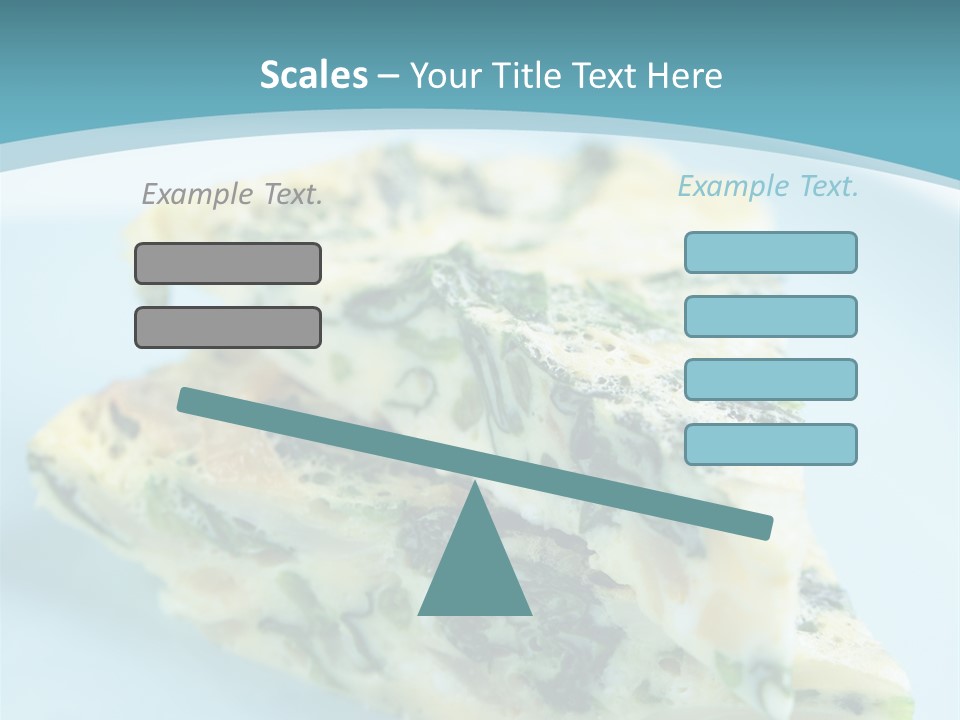 Healthy Plate Blue PowerPoint Template