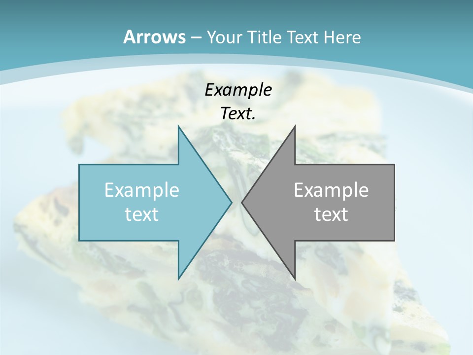 Healthy Plate Blue PowerPoint Template