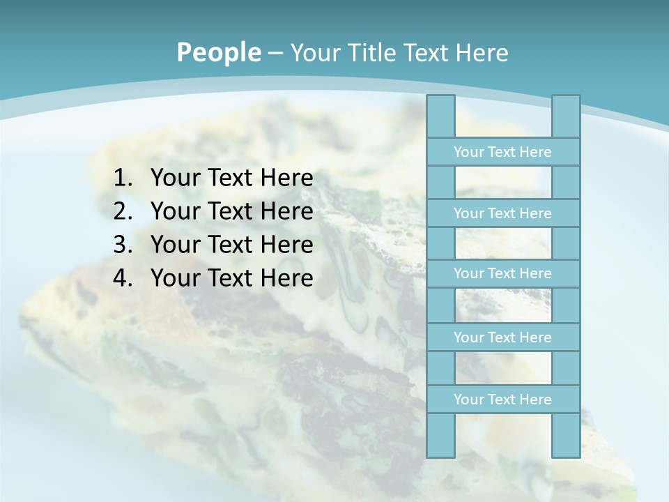 Healthy Plate Blue PowerPoint Template