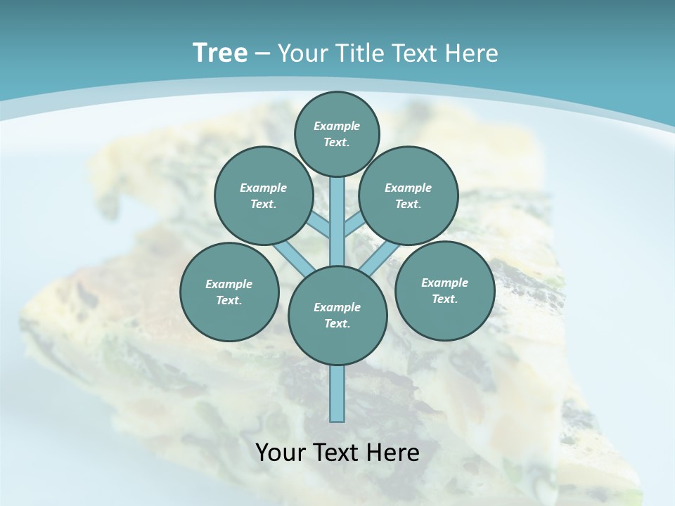 Healthy Plate Blue PowerPoint Template