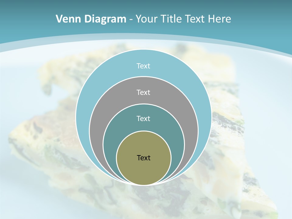 Healthy Plate Blue PowerPoint Template