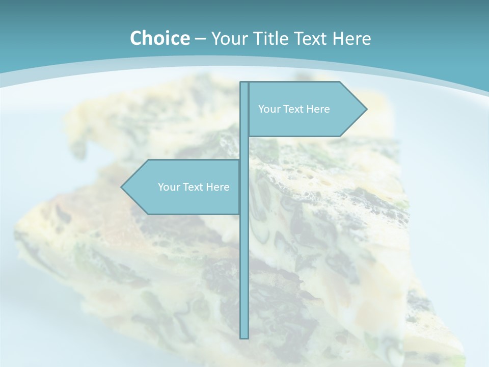 Healthy Plate Blue PowerPoint Template