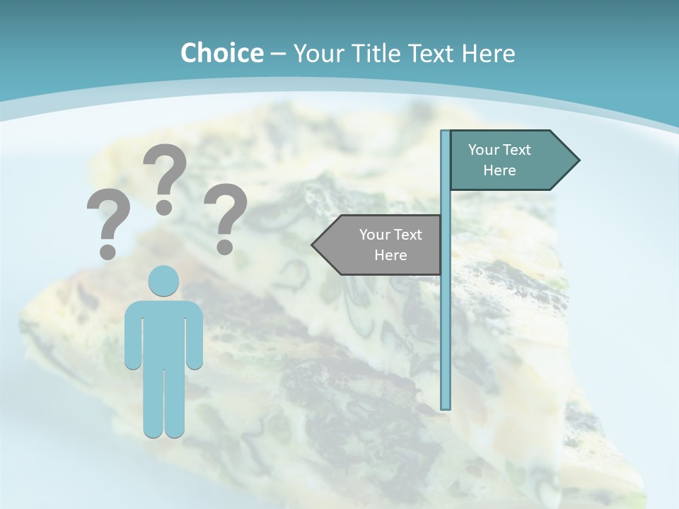 Healthy Plate Blue PowerPoint Template