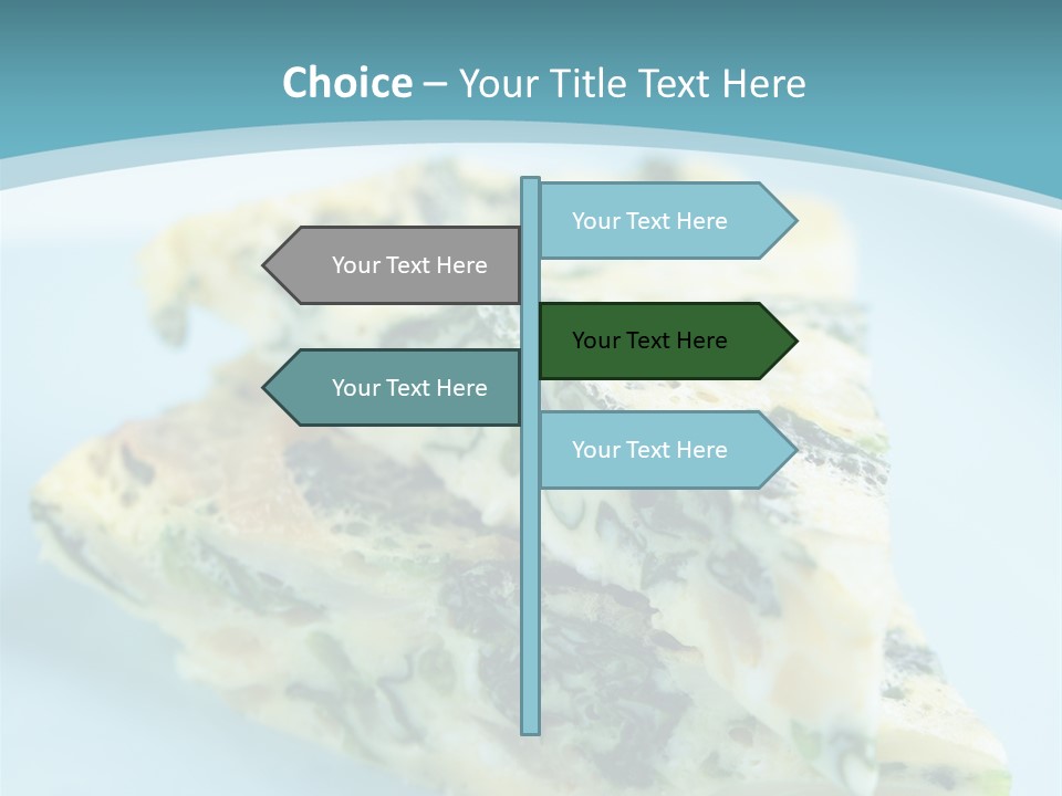 Healthy Plate Blue PowerPoint Template