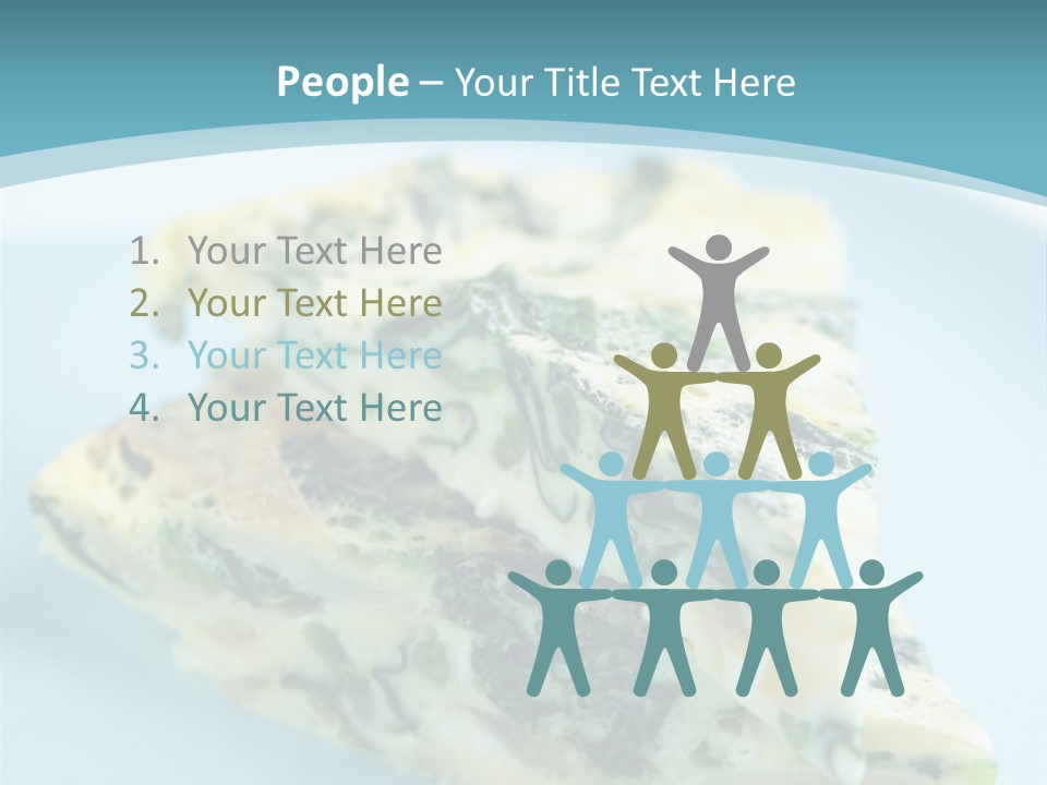 Healthy Plate Blue PowerPoint Template