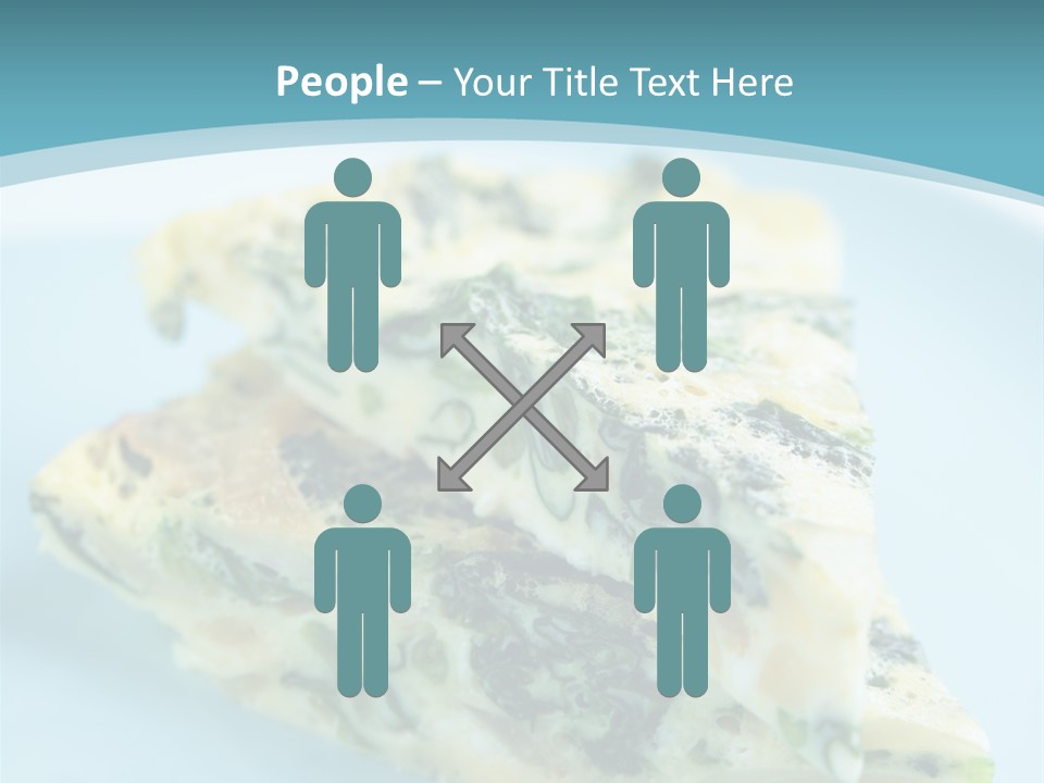 Healthy Plate Blue PowerPoint Template