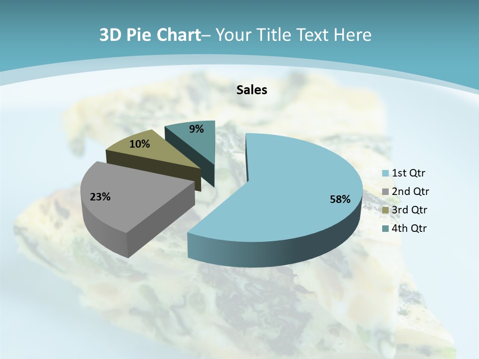 Healthy Plate Blue PowerPoint Template