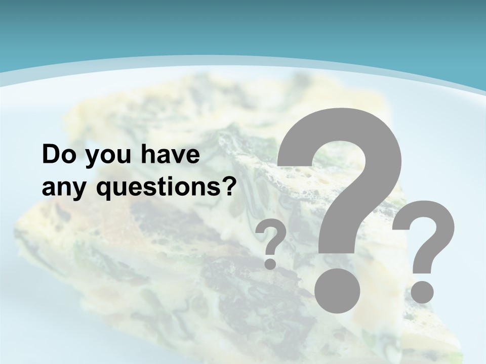 Healthy Plate Blue PowerPoint Template