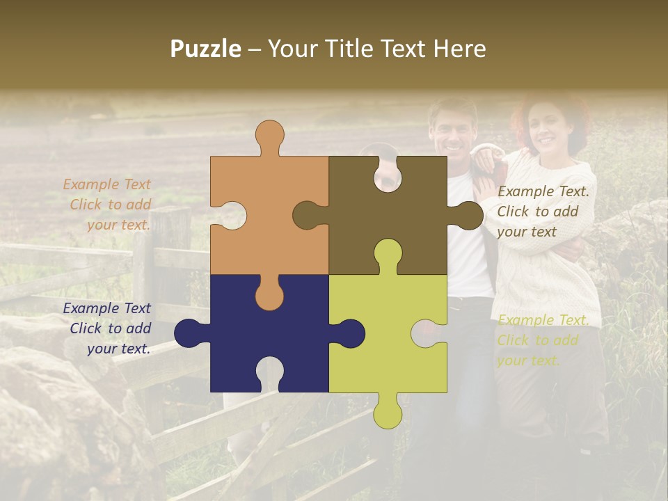 Happy Healthy Stroll PowerPoint Template