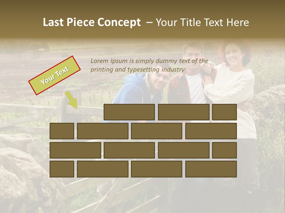 Happy Healthy Stroll PowerPoint Template