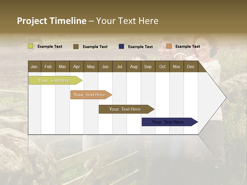 Happy Healthy Stroll PowerPoint Template