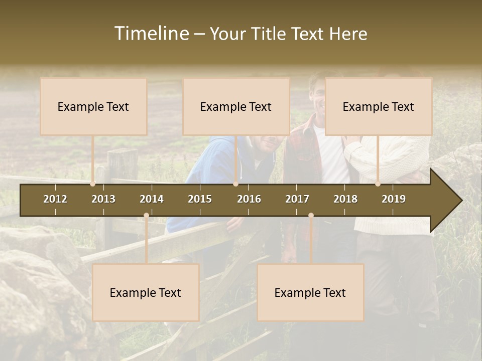 Happy Healthy Stroll PowerPoint Template