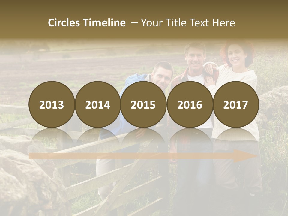 Happy Healthy Stroll PowerPoint Template