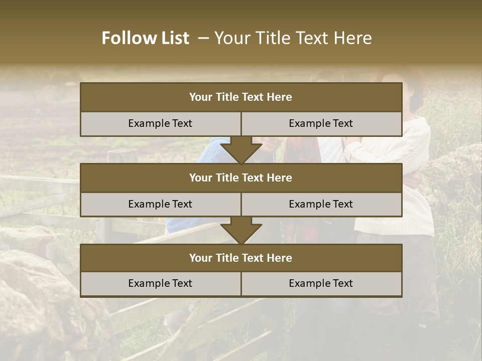 Happy Healthy Stroll PowerPoint Template