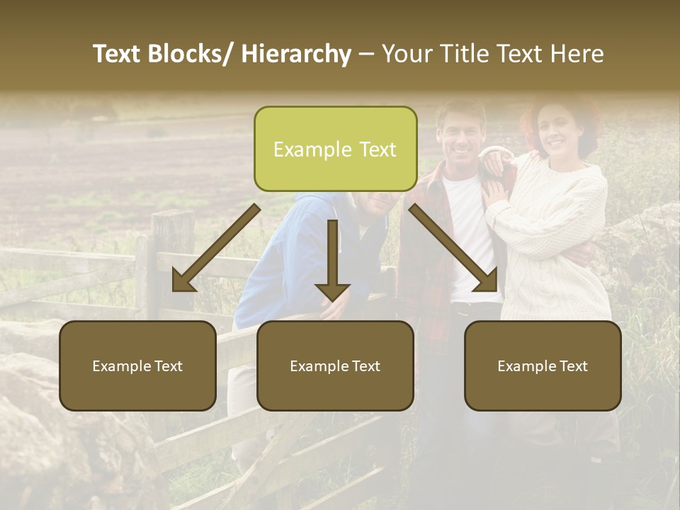 Happy Healthy Stroll PowerPoint Template