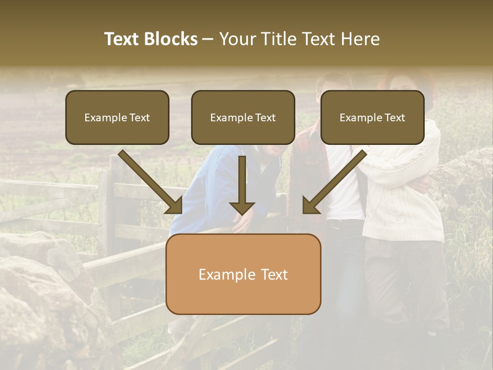 Happy Healthy Stroll PowerPoint Template