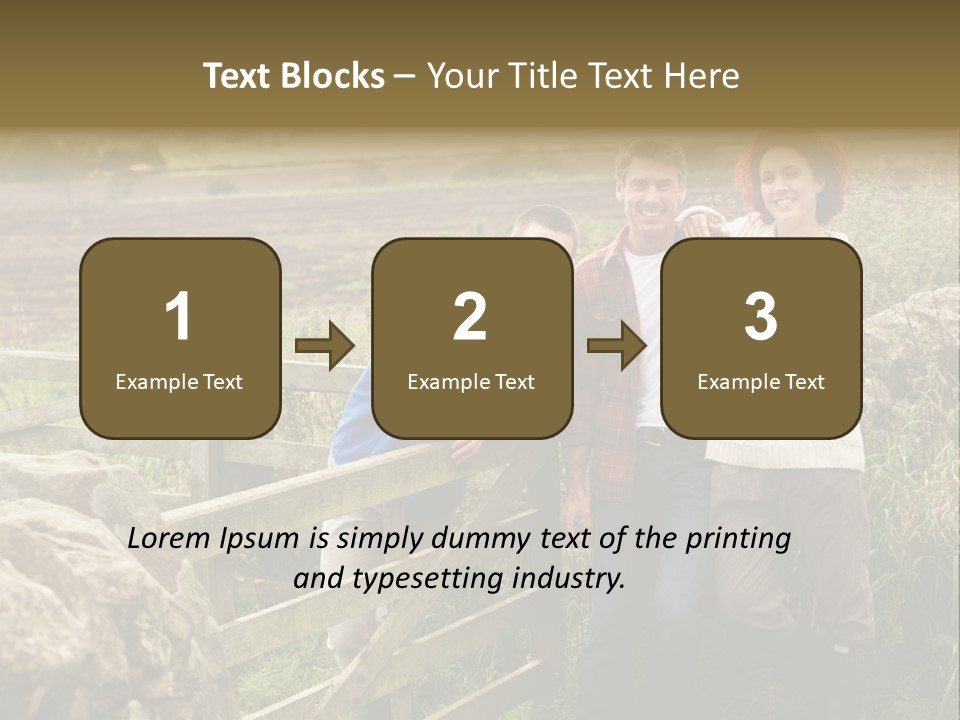 Happy Healthy Stroll PowerPoint Template