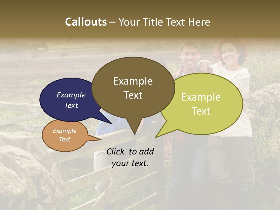 Happy Healthy Stroll PowerPoint Template