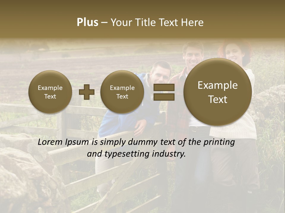 Happy Healthy Stroll PowerPoint Template