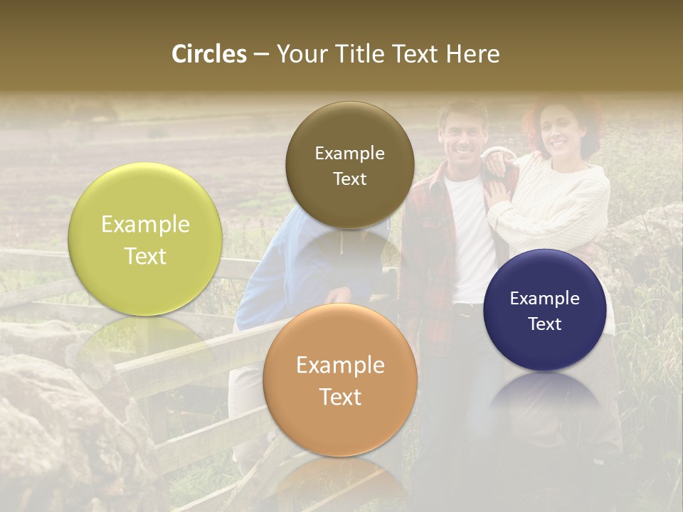 Happy Healthy Stroll PowerPoint Template