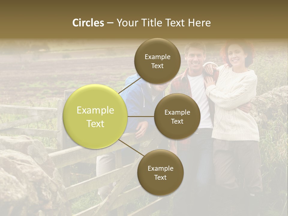 Happy Healthy Stroll PowerPoint Template