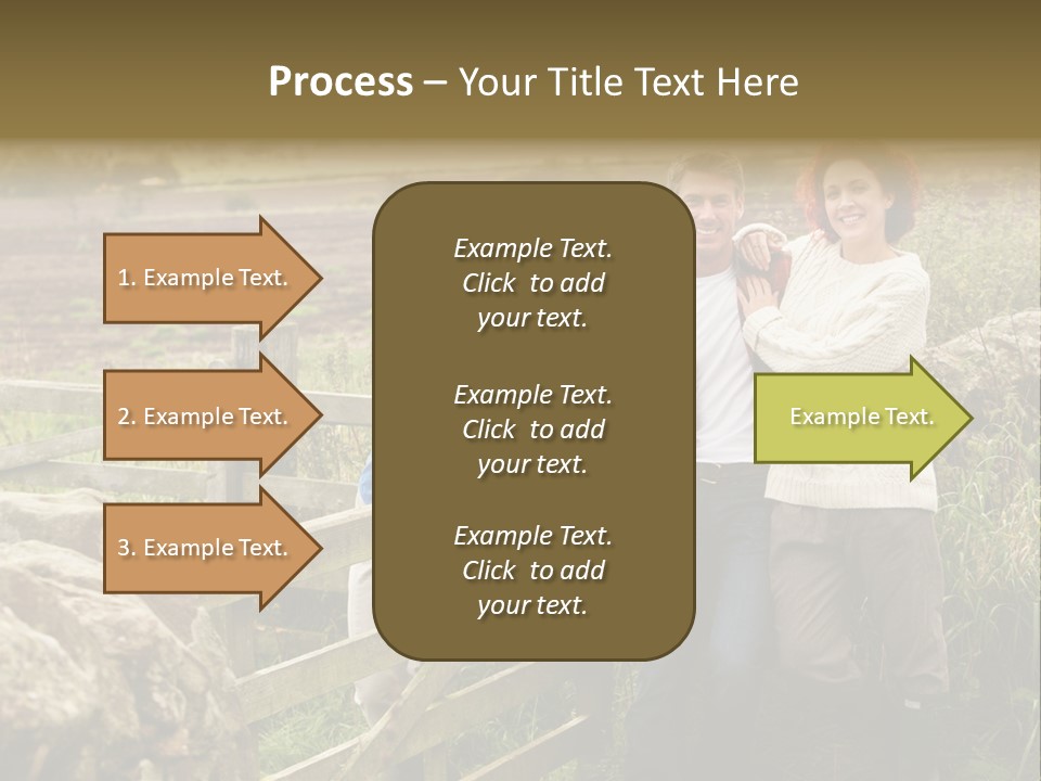 Happy Healthy Stroll PowerPoint Template