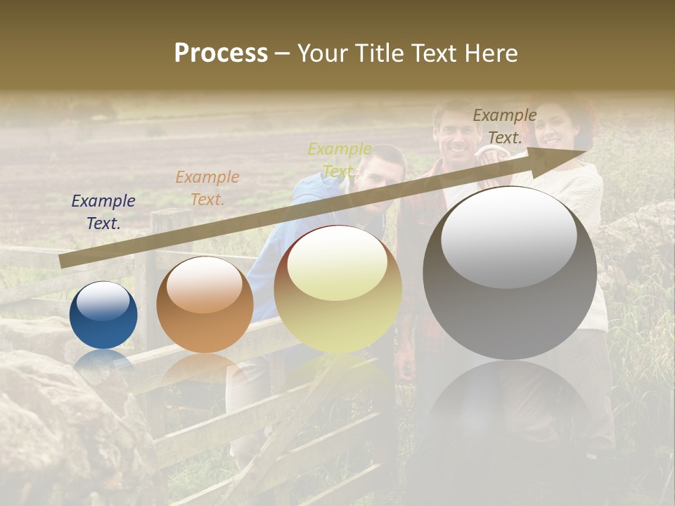 Happy Healthy Stroll PowerPoint Template