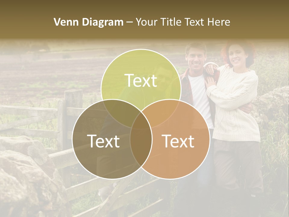 Happy Healthy Stroll PowerPoint Template