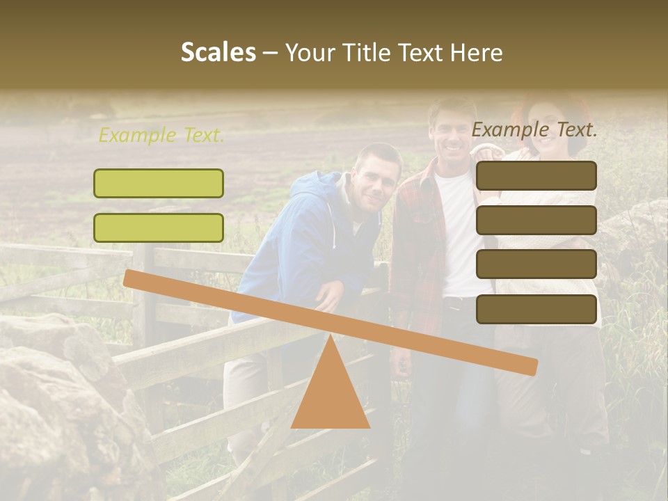 Happy Healthy Stroll PowerPoint Template
