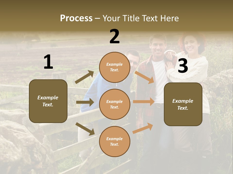 Happy Healthy Stroll PowerPoint Template