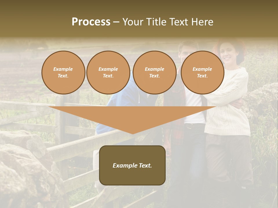 Happy Healthy Stroll PowerPoint Template