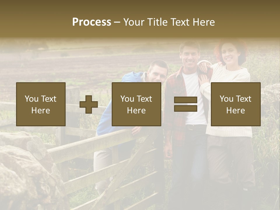 Happy Healthy Stroll PowerPoint Template