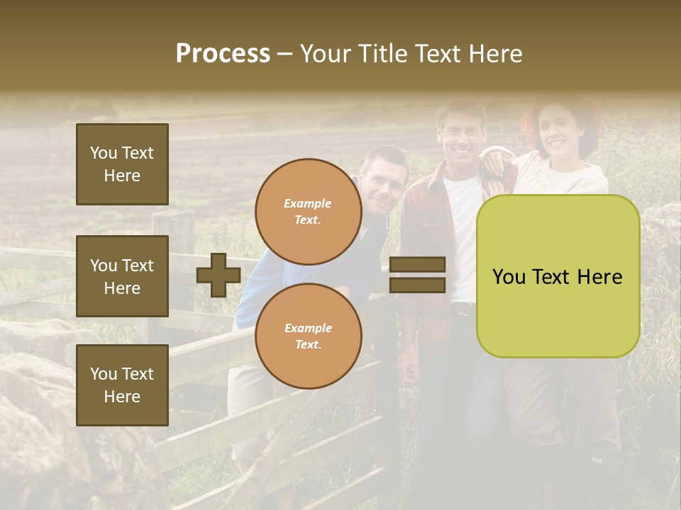 Happy Healthy Stroll PowerPoint Template