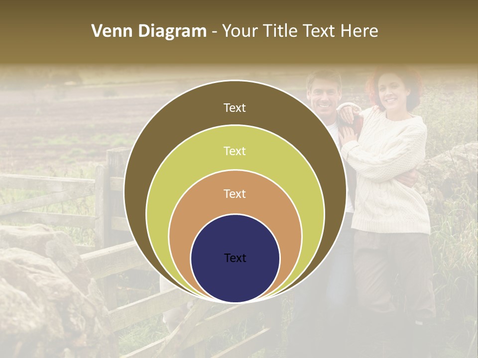 Happy Healthy Stroll PowerPoint Template