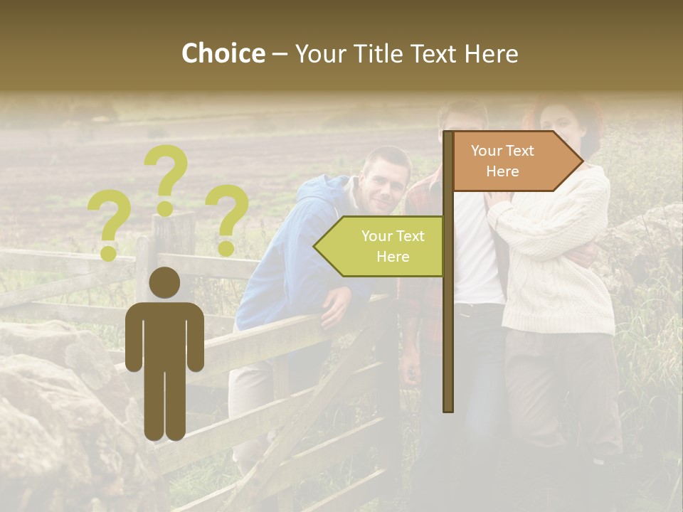 Happy Healthy Stroll PowerPoint Template