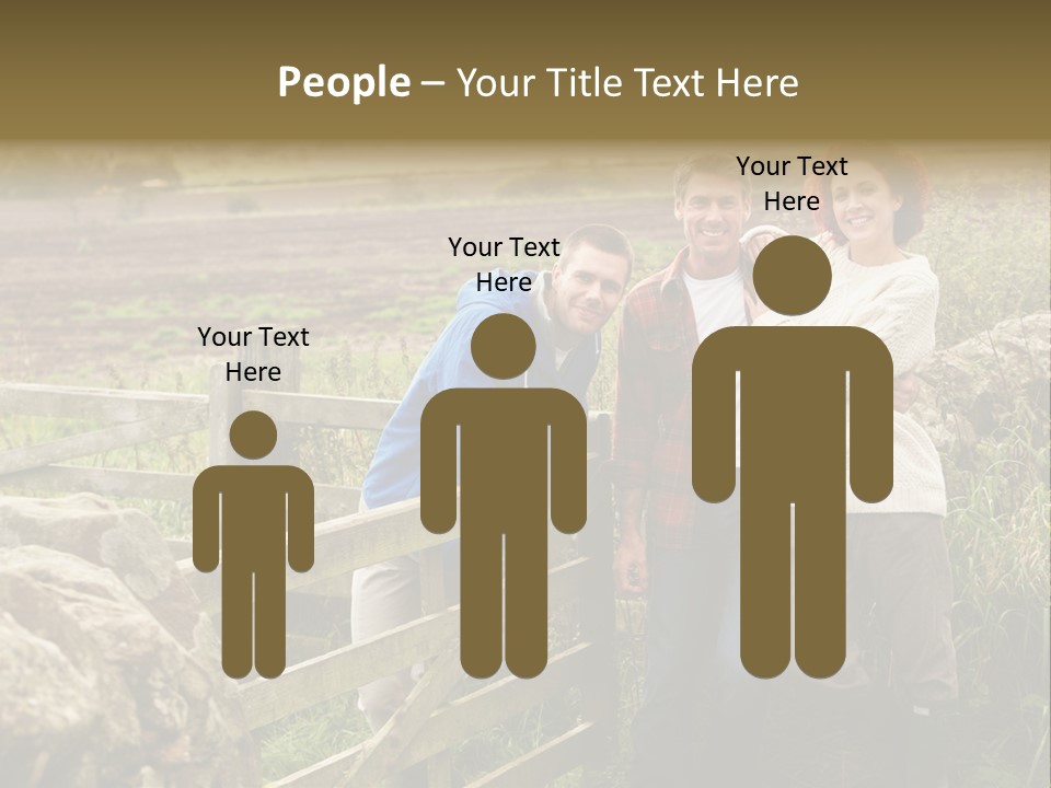 Happy Healthy Stroll PowerPoint Template