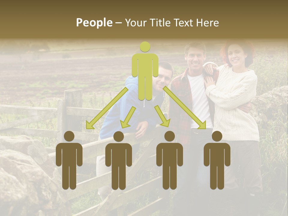 Happy Healthy Stroll PowerPoint Template