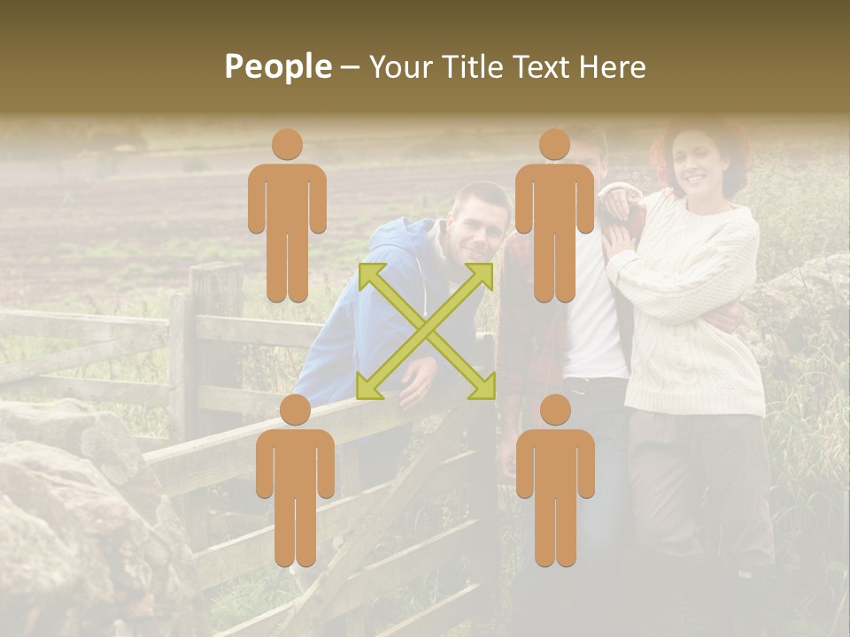 Happy Healthy Stroll PowerPoint Template