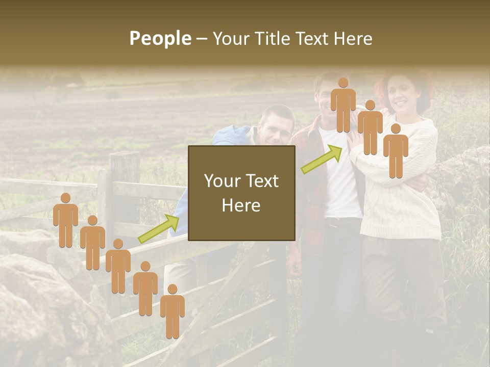 Happy Healthy Stroll PowerPoint Template