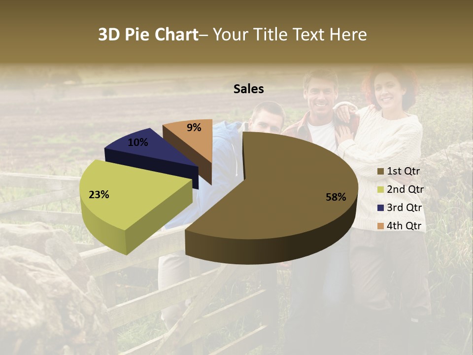 Happy Healthy Stroll PowerPoint Template