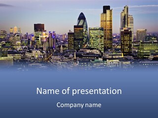 Roof Inner London Glass PowerPoint Template