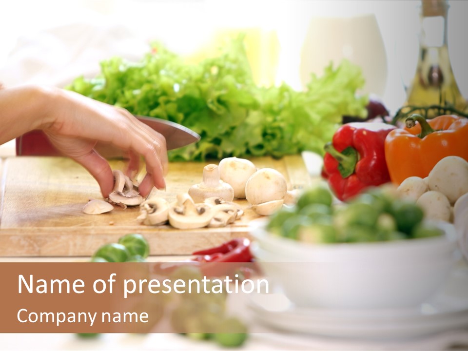 Color Vegetable Nature PowerPoint Template