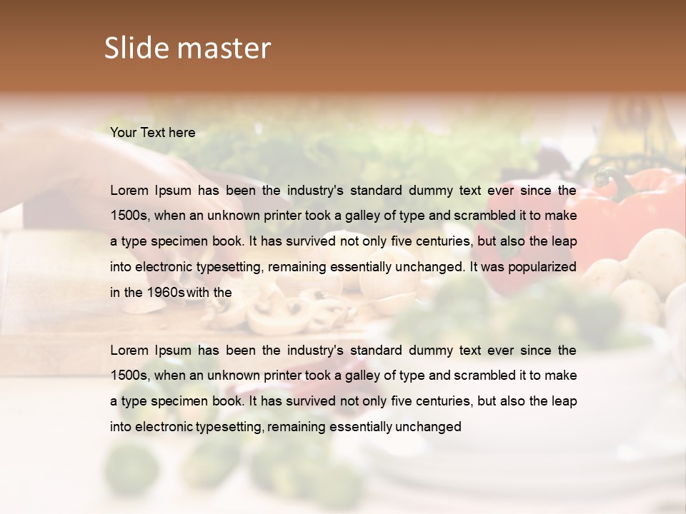 Color Vegetable Nature PowerPoint Template