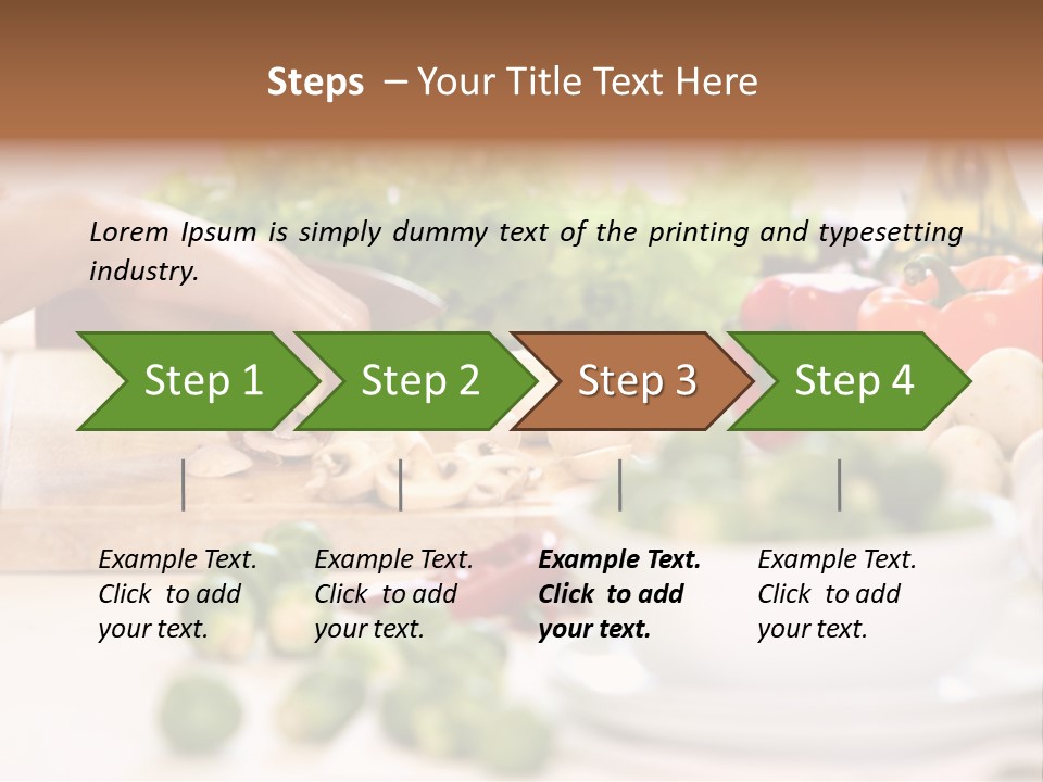 Color Vegetable Nature PowerPoint Template