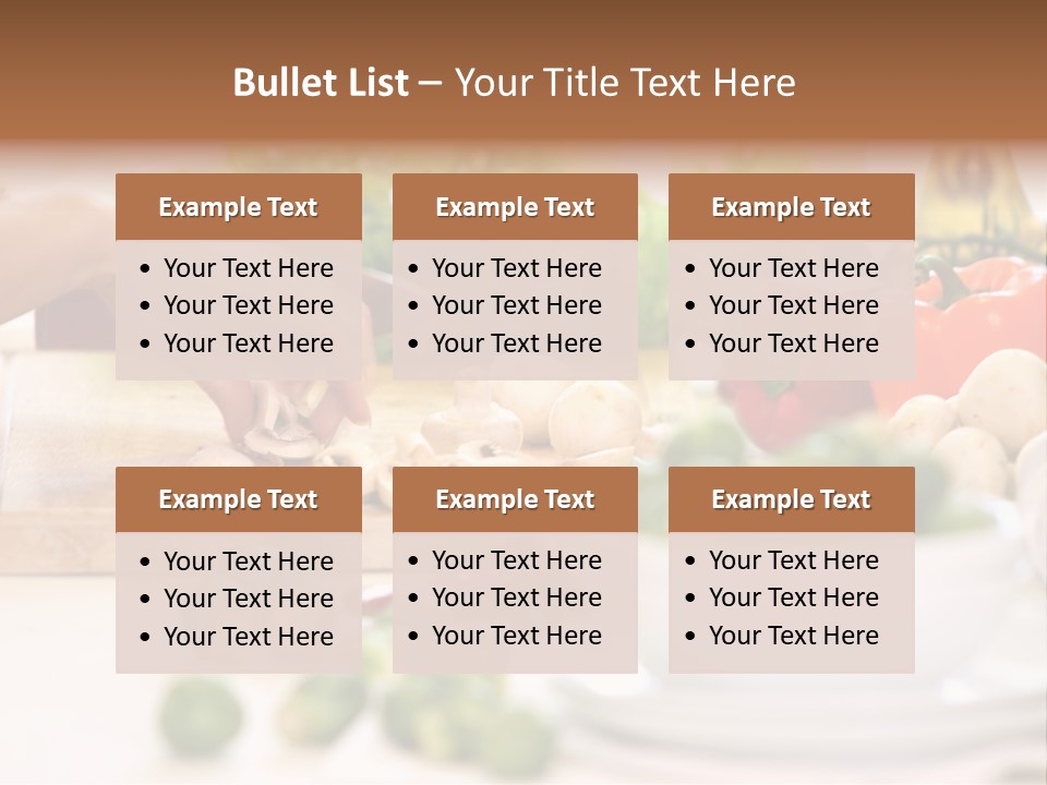 Color Vegetable Nature PowerPoint Template