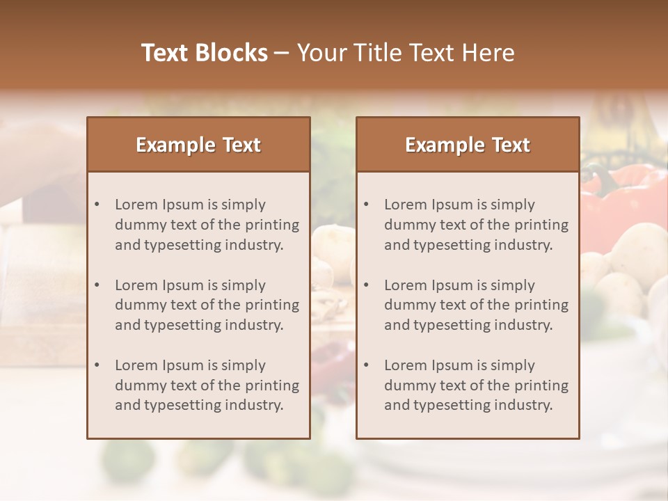 Color Vegetable Nature PowerPoint Template