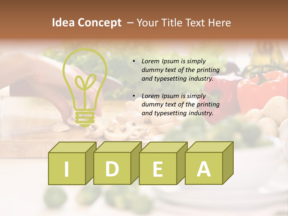 Color Vegetable Nature PowerPoint Template