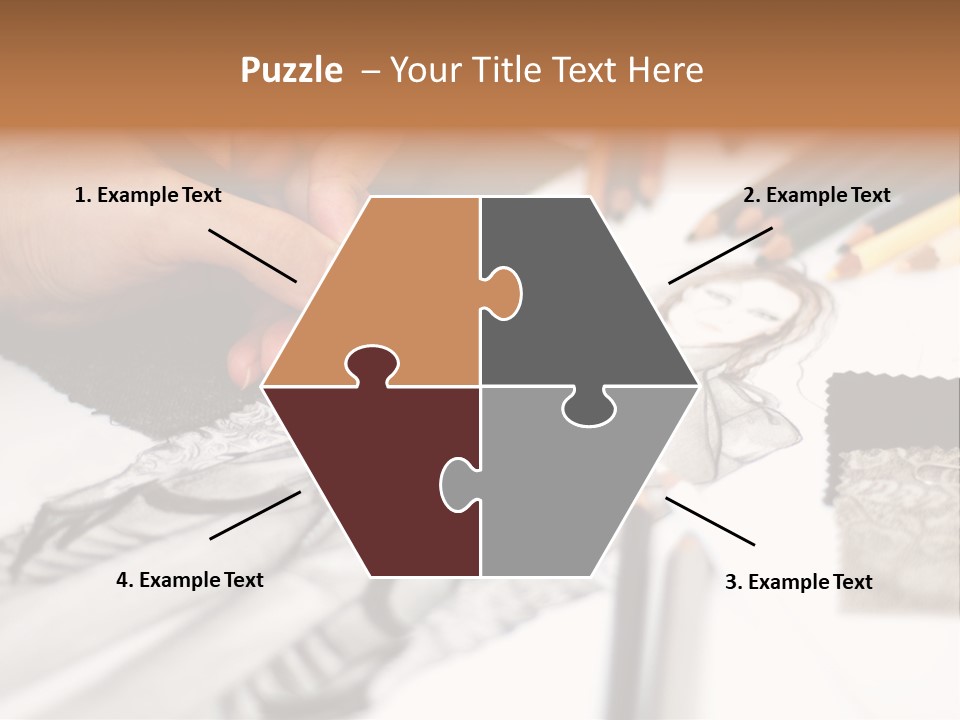 Working Autumn Clothing PowerPoint Template